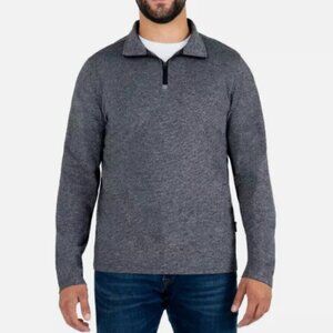 NEW Gerry Mens M Long Sleeve 1/4 Zip Pullover Gray Sweatshirt